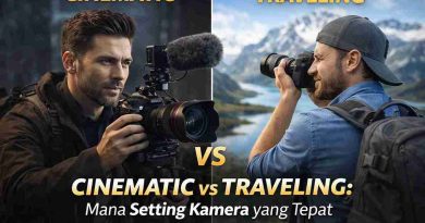 Setting untuk video Cinematic Short Film vs Vlog Traveling