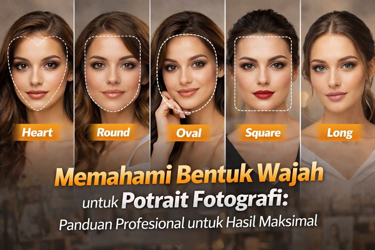 Memahami Bentuk Wajah untuk Potrait Fotografi